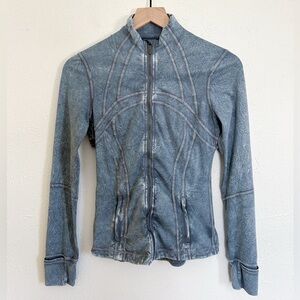 Lululemon Distressed Acid Wash Nulux Wash Define Jacket